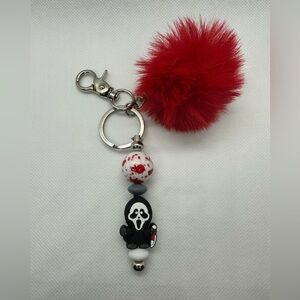 Handmade Ghostface keychain